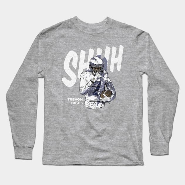 Trevon Diggs Dallas Shhh Long Sleeve T-Shirt by Buya_Hamkac